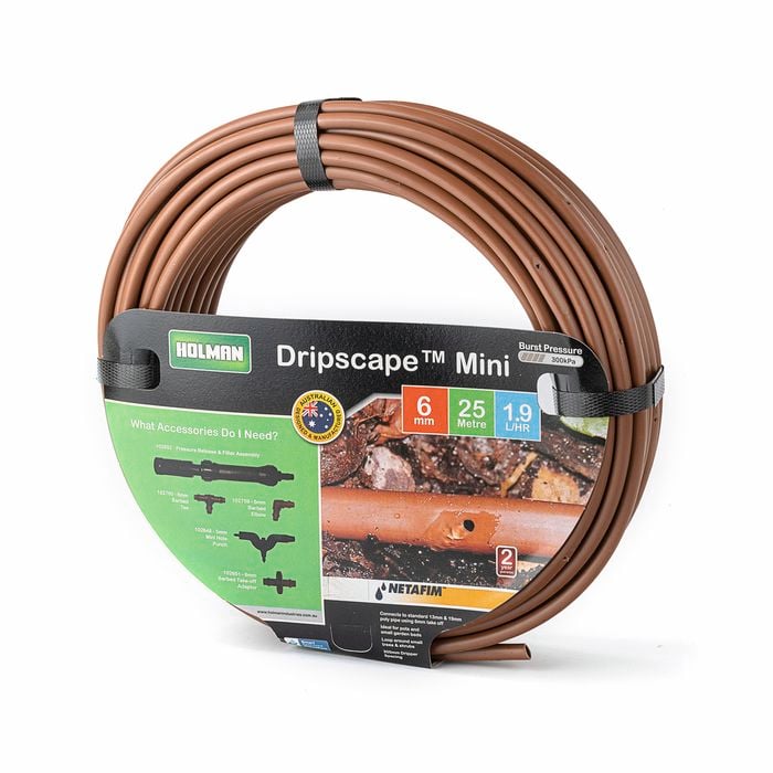 Holman 6mm x 25m Miniscape Drip Tube