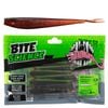 8 Pack of 4 Inch Bite Science Mad Minnow Soft Plastic Lures - UV Bloodworm