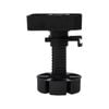 Hafele 100mm Black Adjustable Screw On Leg Set - 20 Pack