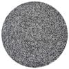 Handwoven Round Rug-Orbit 6223-Ivory Black-120x120cm