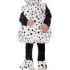 Fluffy Black and White Kids Dalmatian Costume - XLarge