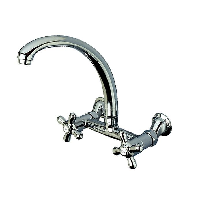 Foreno Wall Mounted Sink Faucet Chrome All Pressure
