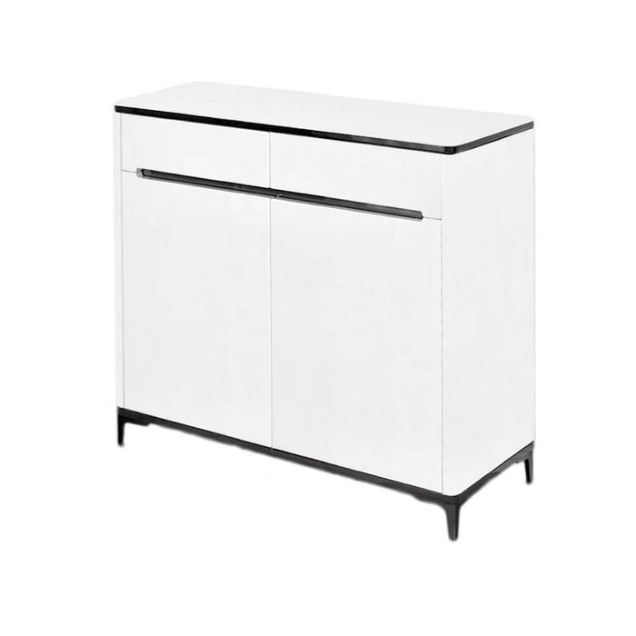 Foret Shoe Cabinet Buffet Sideboard Hallway Table Kitchen Storage 2 Doors White