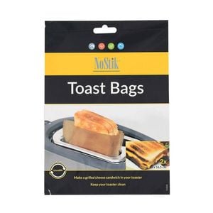 2pc Nostik Reusable 16.5cm Sandwich Toast Bags Set
