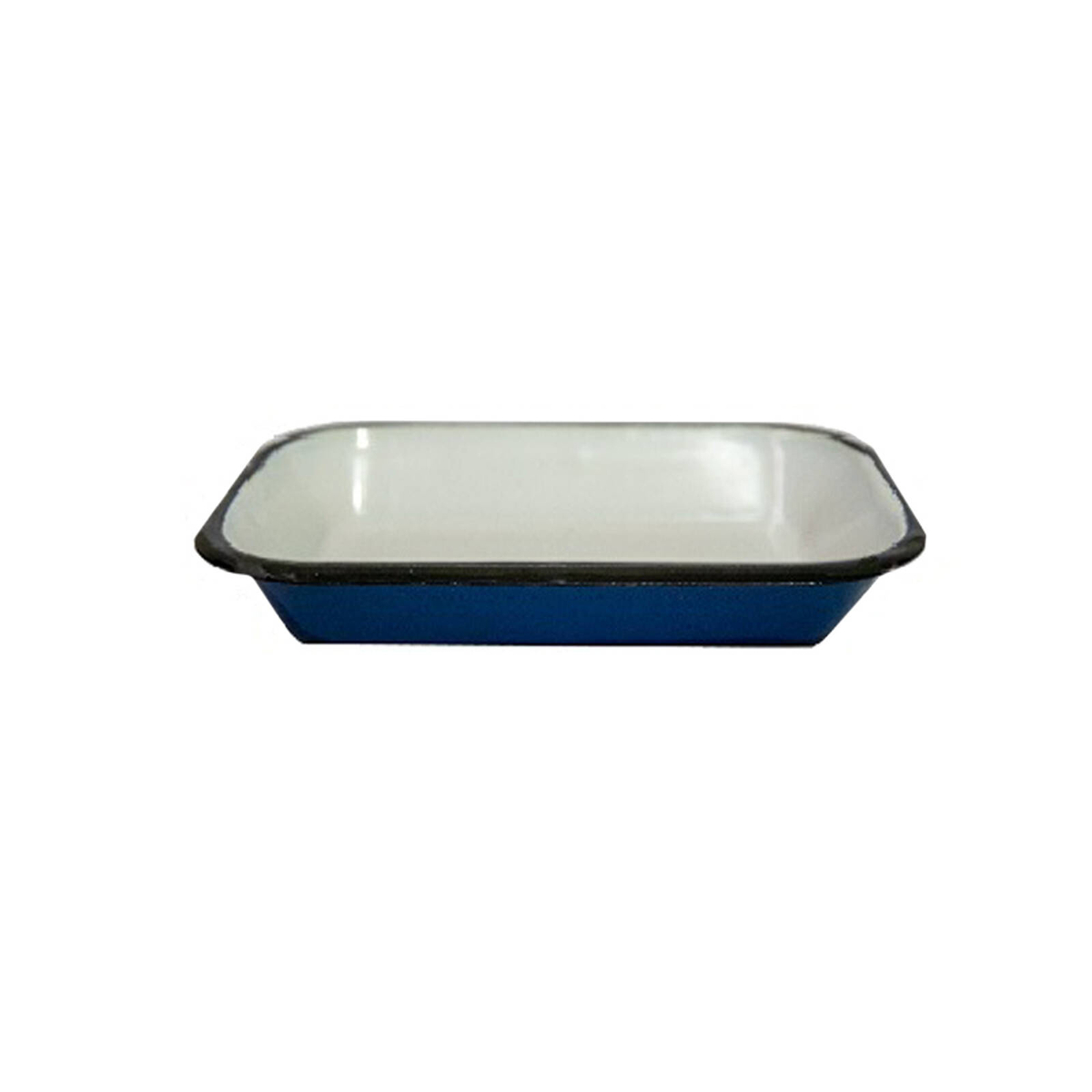 Urban Style Enamelware 14cm Pickle Tray Rectangle Food Bowl w/ Black ...