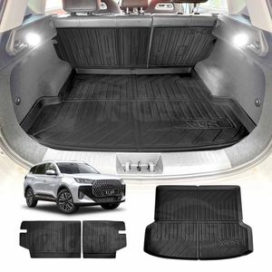 Boot Liner Kick Mats Set For Chery Tiggo 7 2025-onwards All Weather Heavy Duty Cargo Car Trunk Back Seat Protector