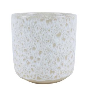 Northcote Pottery 15.5 x 16cm White Aries Egg Ceramic Indoor Pot