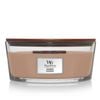 WoodWick Ellipse Glass Soy Wax Scented Candle 19cm - Cashmere