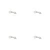 4PK Barpro Bottle Opener Keyring Camping/Travel Accessory Silver