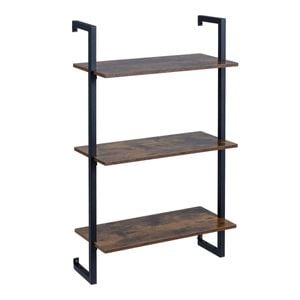 Costway 3 Tier Wall Bookshelf Industrial Kitchen Coffee Bar Display