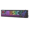 Vevor 101.6x20.32 Cm Programmable Led Sign Black P10 Full Color Flexible Digital Scrolling Panel