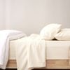 Renee Taylor 400TC Egyptian Cotton Sheet Set W/ Pillowcases Vanilla Double