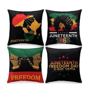 Catzon 4 Pcs Abstract Throw Pillow Covers Linen Modern Art Decor Pillowcase-Set 4