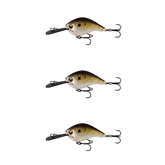 3x 13 Fishing 60mm Jabber Jaw Deep Crankbait Fishing Lures - Truffle Butter