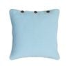 London Cushion Cover with Buttons 43cm - Light Blue