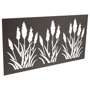 ProtectorAl 300-1200w x 1201-2400h Satin Black Bullrush Unframed Solid Aluminium Decorative Panel 