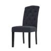 Artiss Dansk Set of 2 Dark Grey French Provincial Dining Chairs