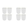 8pc Ecology Speckle Stoneware Cuddle Mug 250ml - Milk/Gold