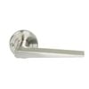 Miles Nelson Satin Nickel Lucca Round Rosette Privacy Set