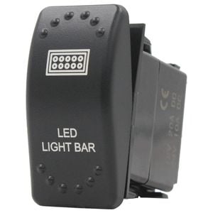 Switch Boss Dual Green LED Laser Etched Rocker Switch - LED Light Bar