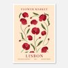 Galrie Stunning Vintage Art Print of Lisbon Flower Market - Botanical Archive No.3, Poster Only, A4 21 x 30cm (8 x 12inch)