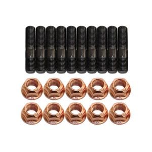 10 Pcs M10x1.25x45mm High Tensile Stud Kit For Manifold & Turbo