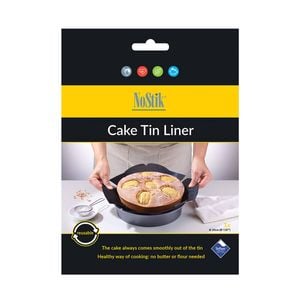 Nostik Reusable Non-Stick 20cm Round Cake Tin Liner - Black
