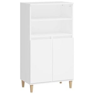 vidaXL Highboard White Storage Cabinet Sideboard Cupboard