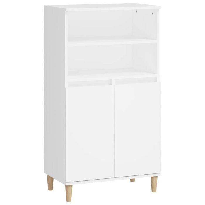 vidaXL Highboard White Storage Cabinet Sideboard Cupboard
