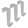 Adoored Clear Over The Door Decorative Hook - 3 Pack