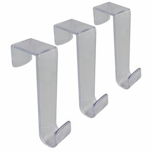Adoored Clear Over-The-Door Deco Hook - 3 Pack