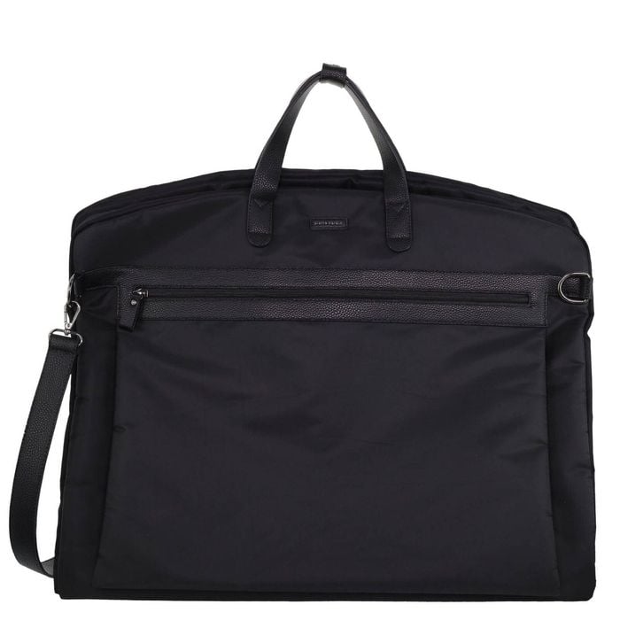 Pierre Cardin Unisex Nylon Overnight Garment Travel/business Bag Black