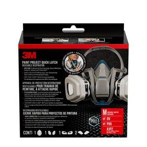 3M Medium Paint Project Quick Latch Reusable Respirator