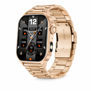 Hd Smart Watch For Men & Women – Bluetooth Call, Ai Voice Assistant, Health & Fitness Tracker, Sports Monitor Rose Gold Steel