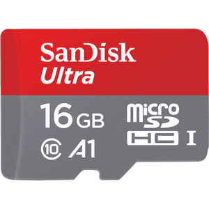 Sandisk Ultra 16gb Microsdhc A1 Uhs-i Memory Card - 98mb/s For Mobile Devices - Sdsquar-016g