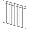 ProtectorAl 350 - 1200 x 1200mm Palladium Silver Raked Up to 15º DTR All Up Pool Fence Panel
