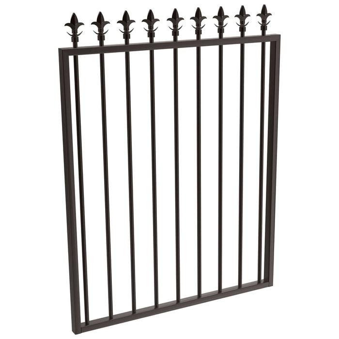 ProtectorAl 975 W x 1200mm H Satin Black Aluminium Spear Top Pool Gate