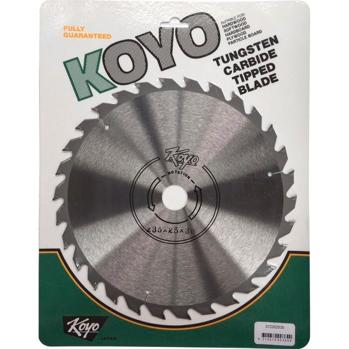 Koyo 235mm 30T Circular Saw Blade For Timber Cutting
