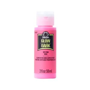 Folk Art Pink Glow In The Dark Acrylic Paint