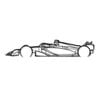 Ignite Laser Formula Race Car Technical Side View Silhouette Metal Wall Art Coated Black  15.7" - 40 cm