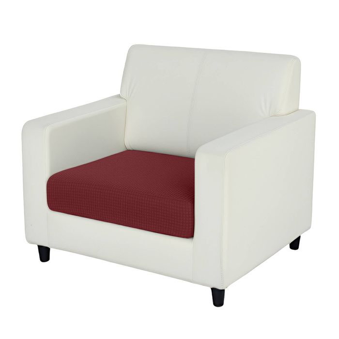 Anyseat Sofa Cover Wine Red Polyester Thick Stretchable Cushion For Living Room 1pc Enlarge Size 160-185cmx85-105cm