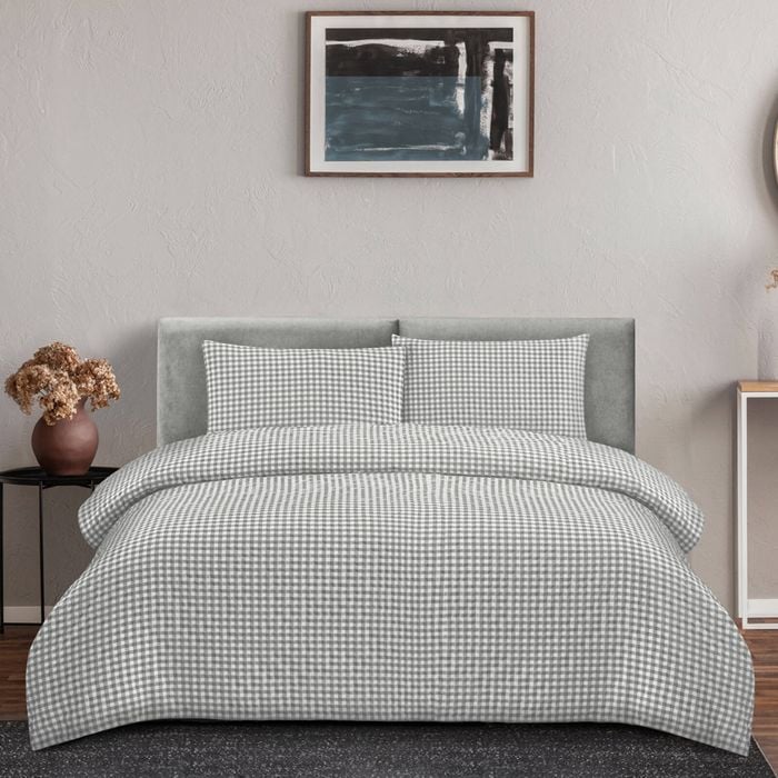 Ardor Boudoir King Rowe 130GSM Quilt Cover Set Grey