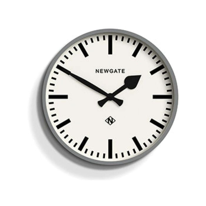 Newgate Railway Clock Grey