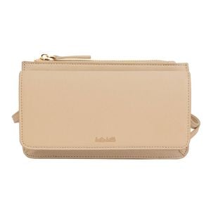 Kate Hill Travelling Wallet Accessory w/ Crossbody Strap 12.5x12.5x4cm Neutral
