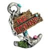 Aqua one anchor no fishing ornament (36915)