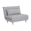 Bishop 1 Seater Sofa Futon Bed Love Seat Fabric Lounge Couch Grey