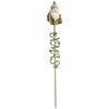 LVD Metal Pot Spike Santa Christmas Home/Garden Planter Decoration 54cm Gold