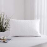 Accessorize Bedroom Collection 48cm x 73cm White Cotton Quilted Pillow Protector