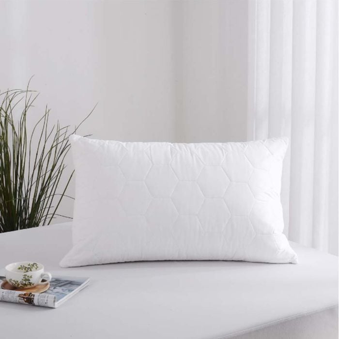 Accessorize Bedroom Collection 48cm x 73cm White Cotton Quilted Pillow Protector