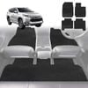6D Diamond Car Floor Mats for Mitsubishi Challenger 2008-2016-Full Set-Black-Outback GT